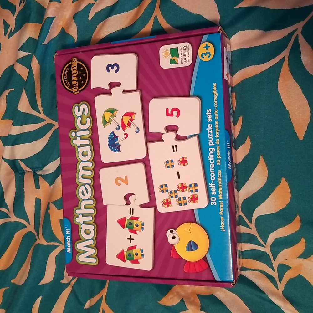 New in box! Mathematics self correcting puzzle set